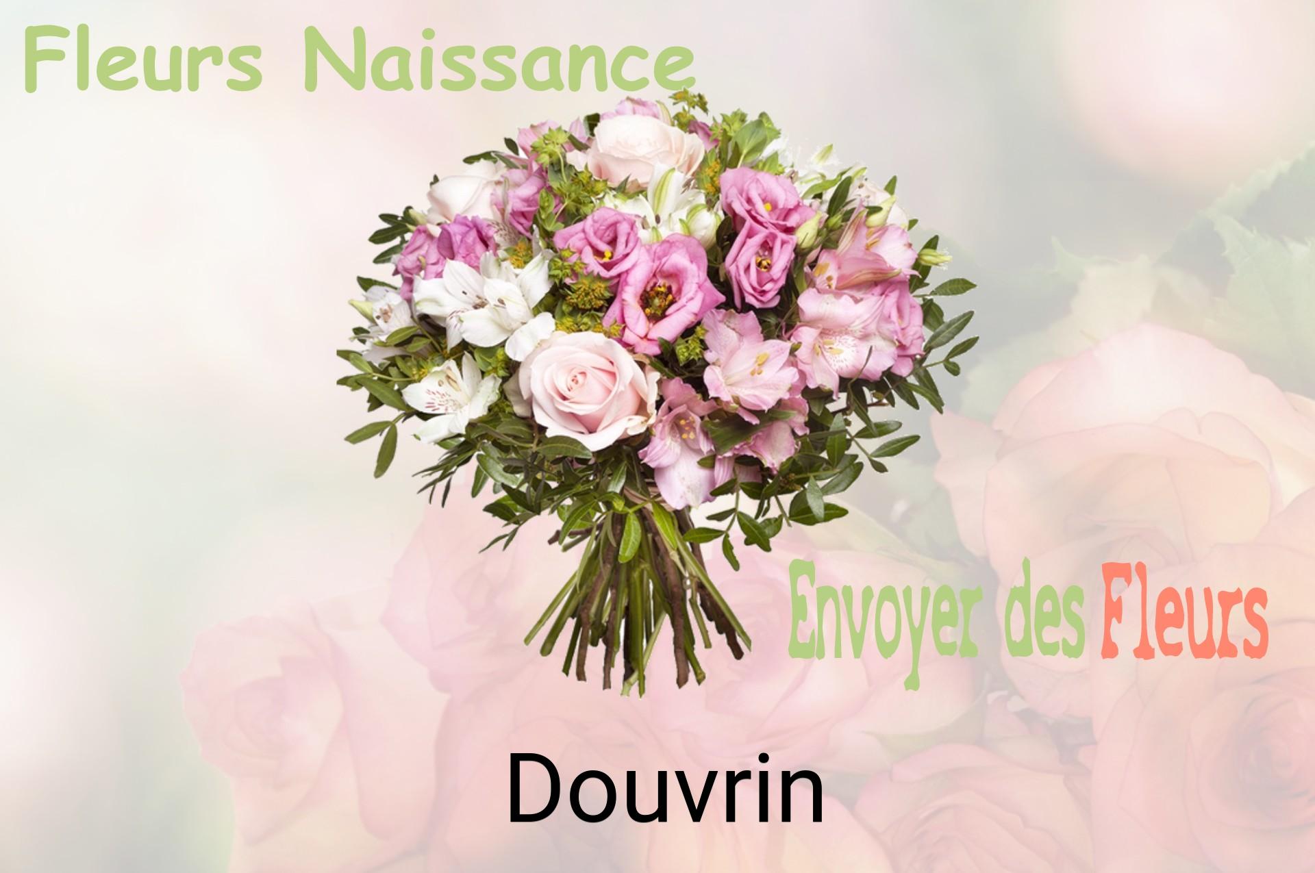 Bouquet de fleurs de naissance livré à Douvrin