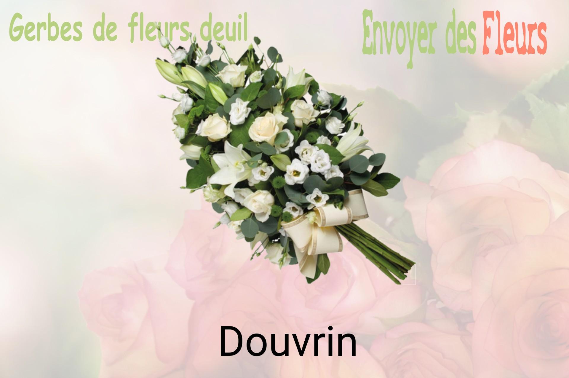 Gerbe de fleurs de deuil livrée à Douvrin
